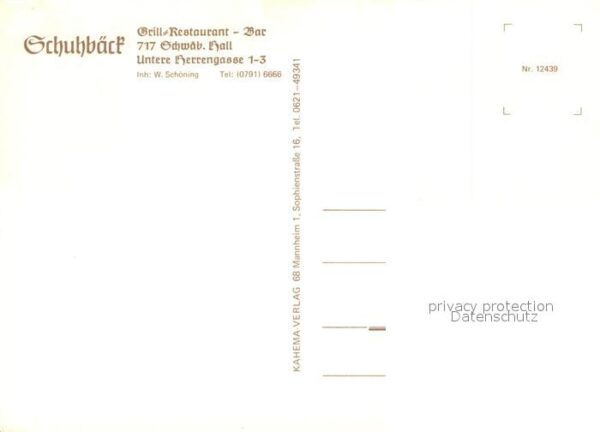 Schwaebisch Hall Grill Restaurant Bar Schuhbäck Gaststub – Bild 2