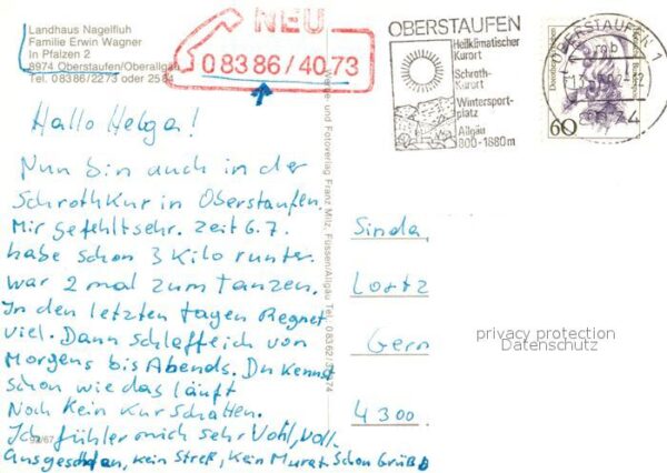 Oberstaufen Kurheim Landhaus Nagelfluh – Bild 2