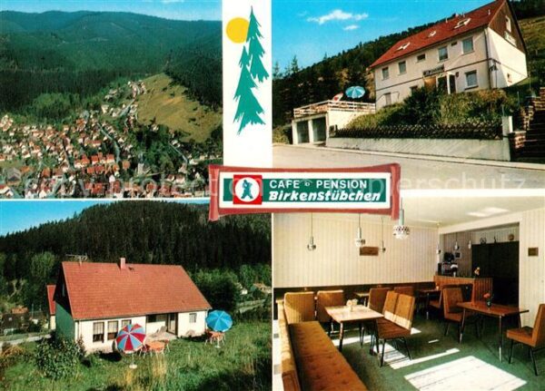 Lautenthal Harz Panorama Cafe Pension Birkenstübchen Ga