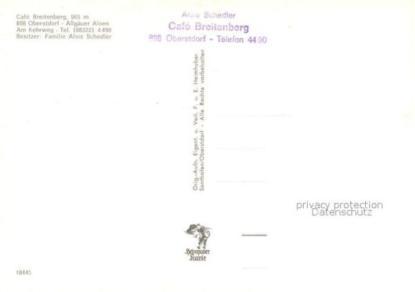 Oberstdorf Cafe Breitenberg Gaststube Terrasse – Bild 2