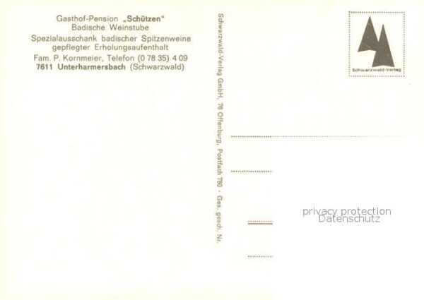 Unterharmersbach Gasthof Pension Schützen – Bild 2
