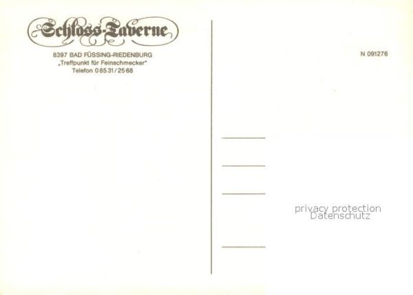 Riedenburg Bad Fuessing Schloss Taverne Gastraum – Bild 2