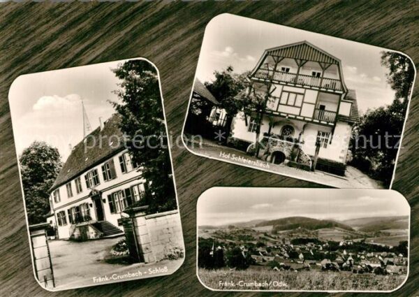 Fraenkisch-Crumbach Panorama Luftkurort Schloss Hof Schleie