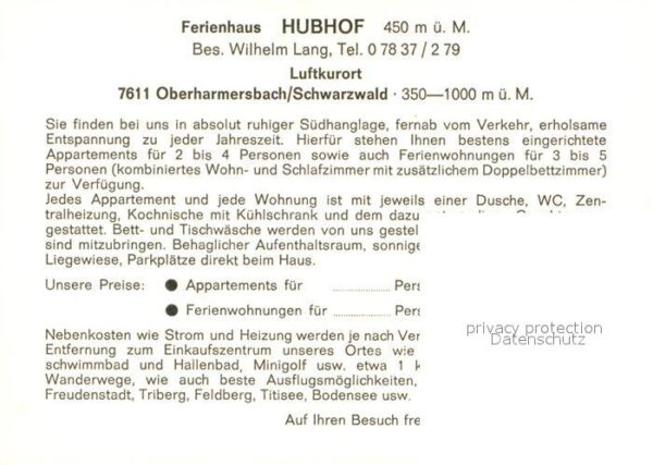 Oberharmersbach Ferienhaus Hubhof Landschaftspanorama S – Bild 2