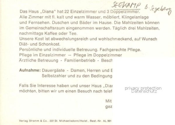 Seekamp Bad Segeberg Pension Haus Diana Garten – Bild 2