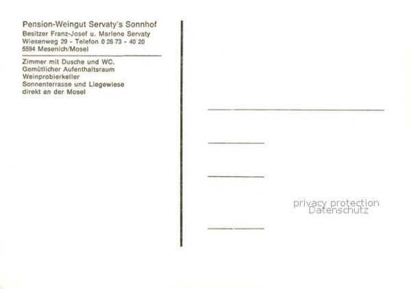 Mesenich Cochem Pension Weingut Sevaty's Sonnhof Landsc – Bild 2