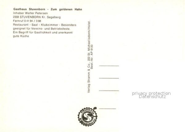 Stuvenborn Gasthaus Zum goldenen Hahn – Bild 2