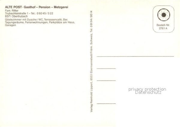 Obertrubach Gasthof Pension Alte Post – Bild 2