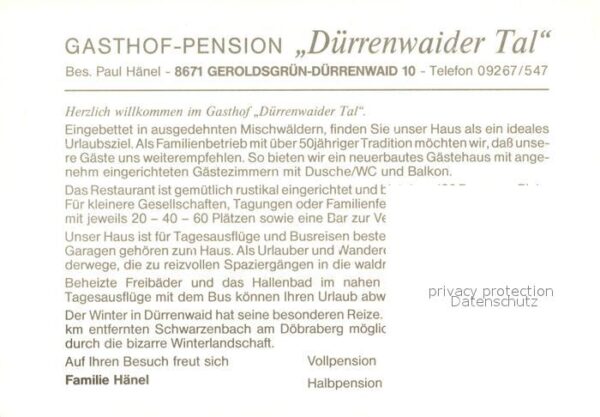 Duerrenwaid Gasthof Pension Dürrenwaider Tal Restau – Bild 2