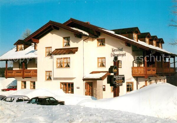 Finsterau Bayerischer Wald Gasthof Restaurant Bärnriegel im Winter