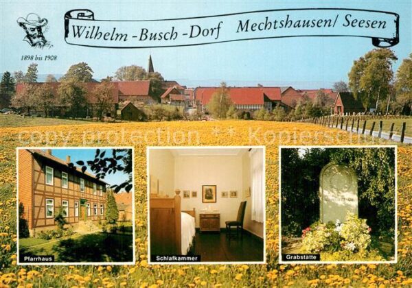 Mechtshausen Wilhelm Busch Dorf Pfarrhaus Schlafkamm