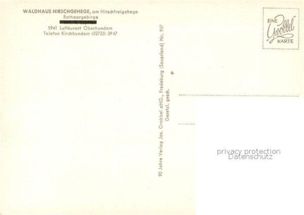 Oberhundem Waldhaus Hirschgehege Restaurant im Rot – Bild 2