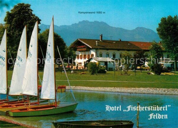 Felden Chiemsee Hotel Fischerstüberl Segelboote Kampenw
