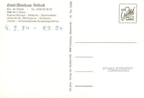 Reil Mosel Hotel Weinhaus Nalbach Restaurant Kegel – Bild 2