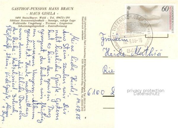 Stein Cham Gasthof Pension Braun Haus Gisela Haus – Bild 2
