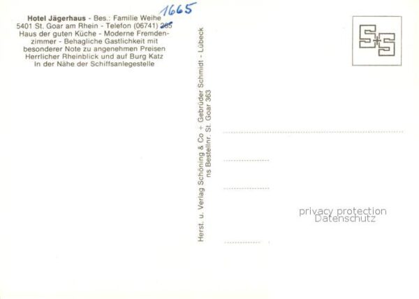 St Goar Hotel Jägerhaus Restaurant – Bild 2