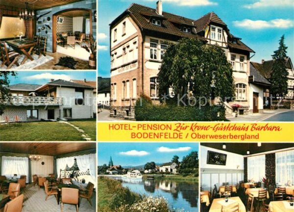 Bodenfelde Hotel Pension Zur Krone Partie an der W