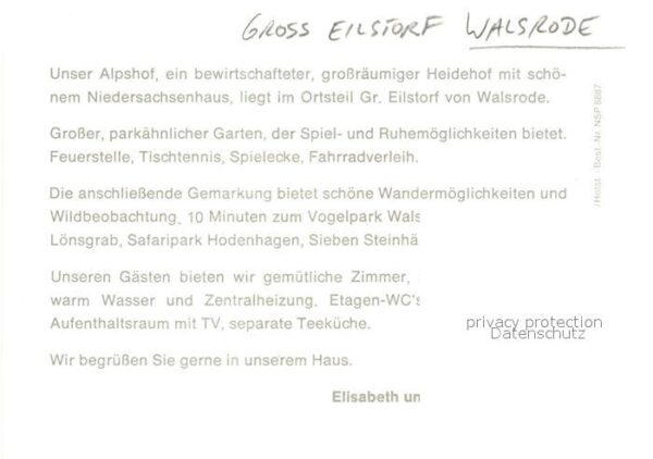 Gross Eilstorf Urlaub auf dem Bauernhof Hof Lohmann – Bild 2