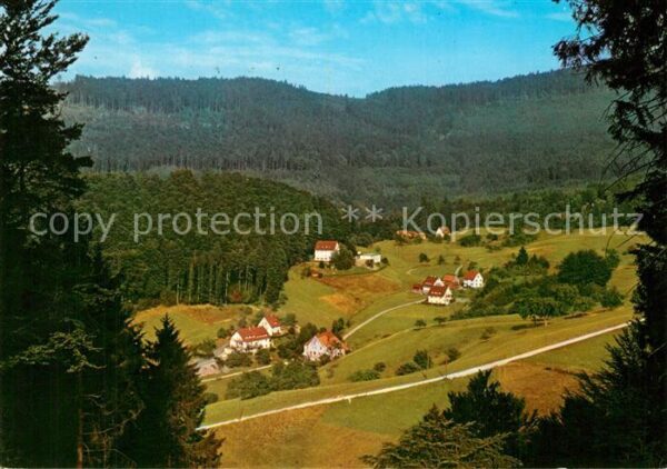 Bad Herrenalb Panorama mit Blick auf Gaststätte Pensi