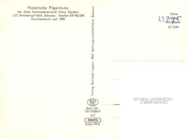Streitberg Oberfranken Historische Pilgerstube Gaststätte Kurh – Bild 2