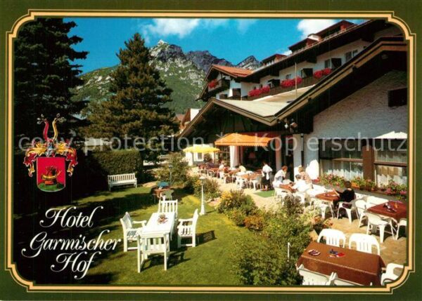Garmisch-Partenkirchen Hotel Garmischer Hof Terrasse Alpenblic