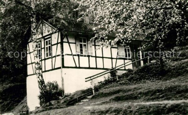 Eisenberg Thueringen Waldgasthaus Walkmühle im Mühltal Garte