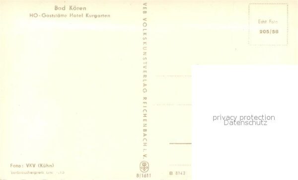 Bad Koesen HO Gaststätte Hotel Kurgarten – Bild 2