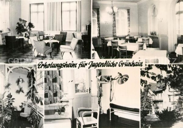 Gruenhain Erzgebirge Erholungsheim für Jugendliche Innenansi