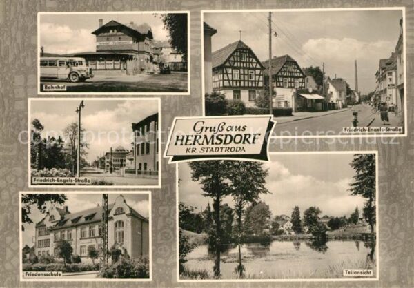 Hermsdorf Thueringen Bahnhof Friedrich Engels Strasse Friede