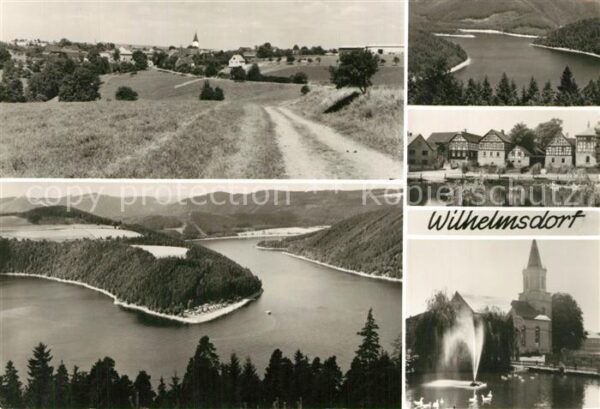 Wilhelmsdorf Poessneck Landschaftspanorama Saale Ortsmotiv Kir