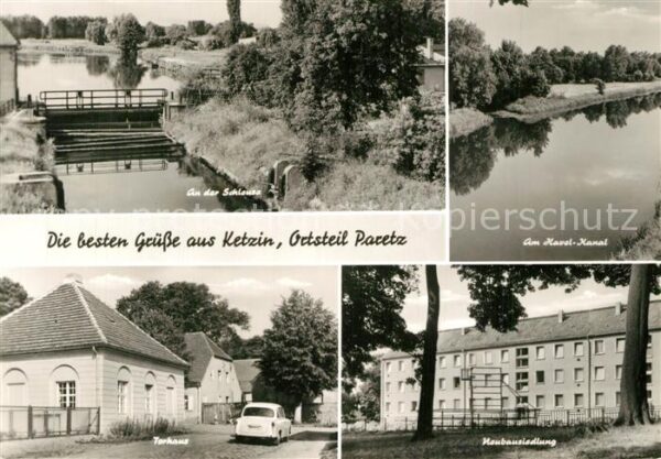 Paretz Havel Kanal Schleuse Torhaus Neubausied