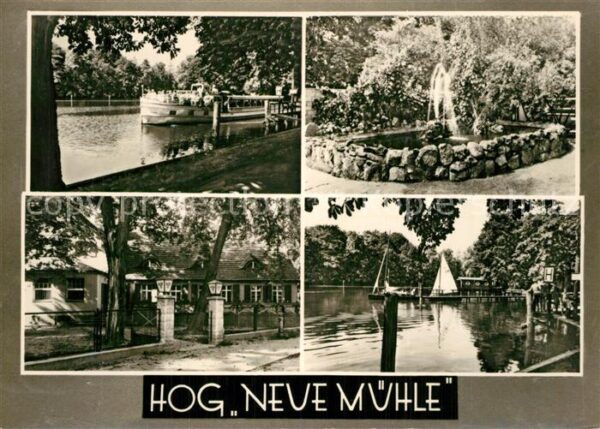 Bestensee HOG Neue Mühle Fahrgastschiff Brunnen H