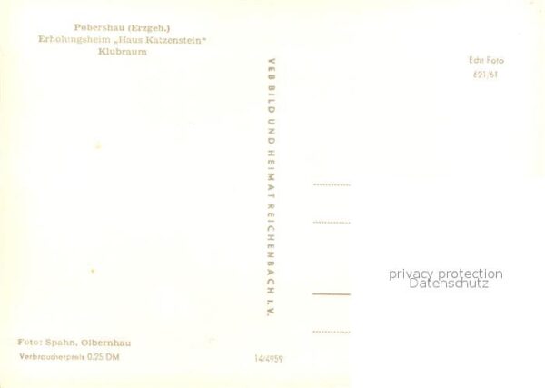 Pobershau Erholungsheim Haus Katzenstein Klubraum – Bild 2