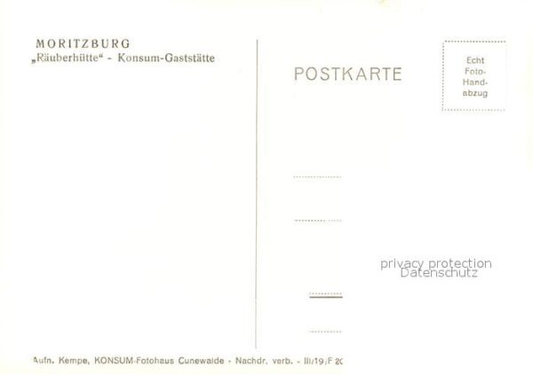 Moritzburg Sachsen Konsum Gaststätte Räuberhütte Grill Han – Bild 2