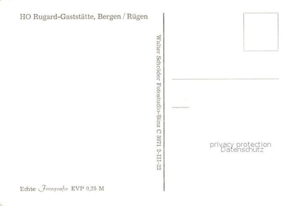 Bergen Ruegen HO Rugard Gaststätte – Bild 2