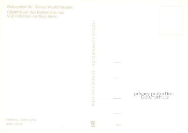 Graebendorf Koenigs Wusterhausen Gästehäuser des Betriebsheimes VEB Robo – Bild 2
