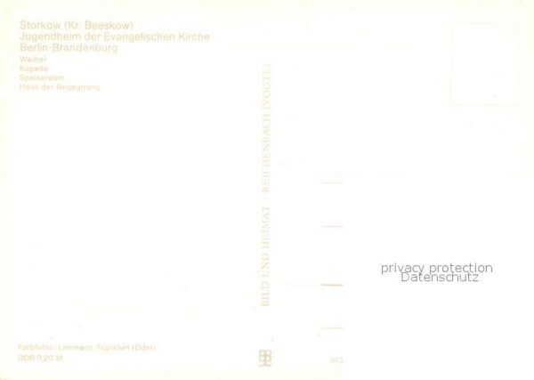 Storkow Mark Jugendheim Hirschluch Weiher Kapelle Sp – Bild 2