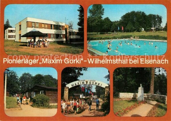 Wilhelmsthal Eisenach Pionierlager Maxim Gorki Freibad Gedenk
