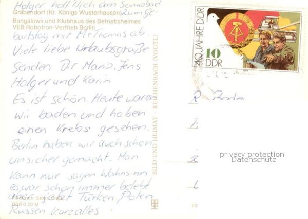 Graebendorf Koenigs Wusterhausen Bungalows Klubhaus Betriebsheim VEB Rob – Bild 2