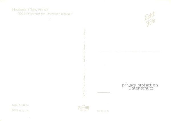 Heubach Thueringen FDGB Erholungsheim Hermann Duncker – Bild 2