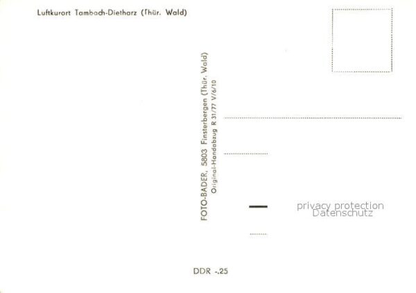 Tambach-Dietharz Ferienzentrum Kombinat FEB Starkstrom A – Bild 2