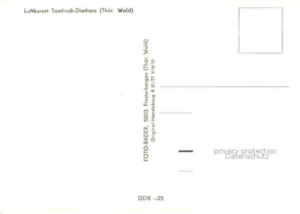 Tambach-Dietharz Ferienzentrum Kombinat VEB Starkstrom A – Bild 2