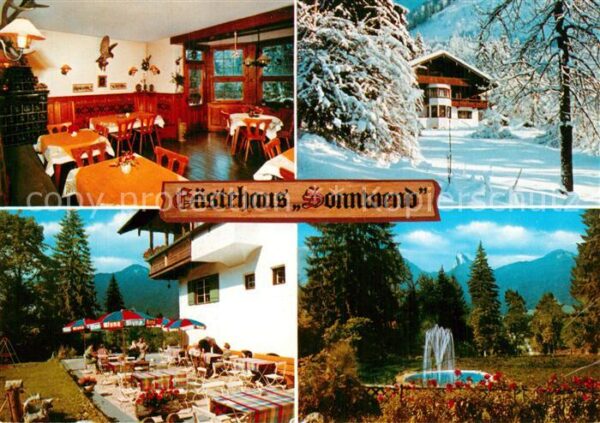 Kreuth Tegernsee Gästehaus Sonnwend Terrasse Alpenblick