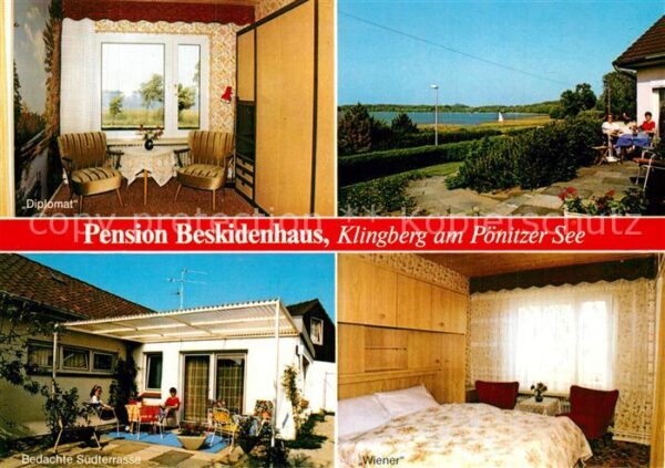 Klingberg Pension Beskidenhaus Terrasse Pönitzer