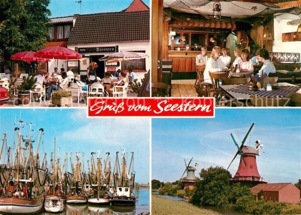 Greetsiel Restaurant Cafe Seestern Hafen Fischkut