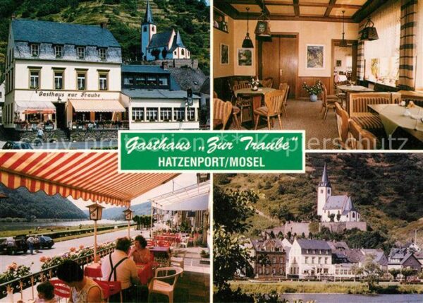 Hatzenport Gasthaus Zur Traube Terrasse Blick über