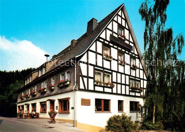 Latrop Sauerland Gasthof Pension Hubertushöhe Fachwerk