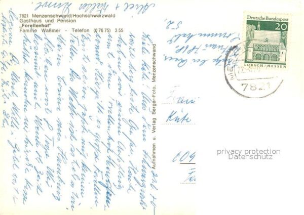 Menzenschwand Gasthof Pension Forellenhof – Bild 2