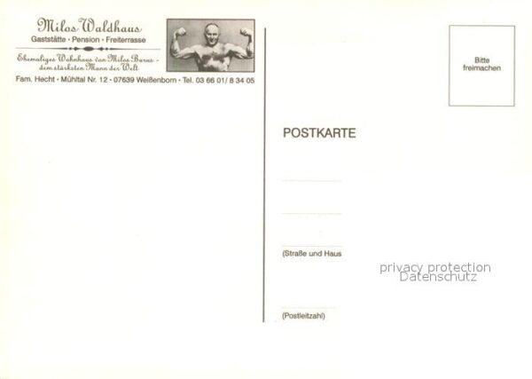 Weissenborn Hermsdorf Gaststätte Pension Milos Waldhaus – Bild 2