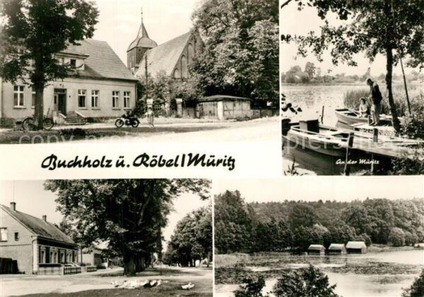 Buchholz Roebel Kirche Müritzpartie Dorfmotiv